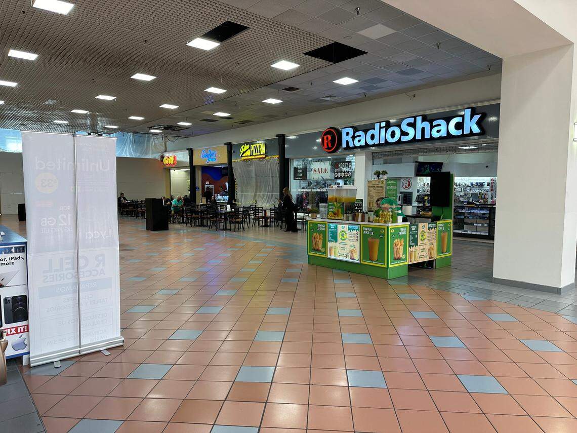 A Radio Shack is in the food court area of Midway Crossings mall on Flagler Street in west Miami-Dade.