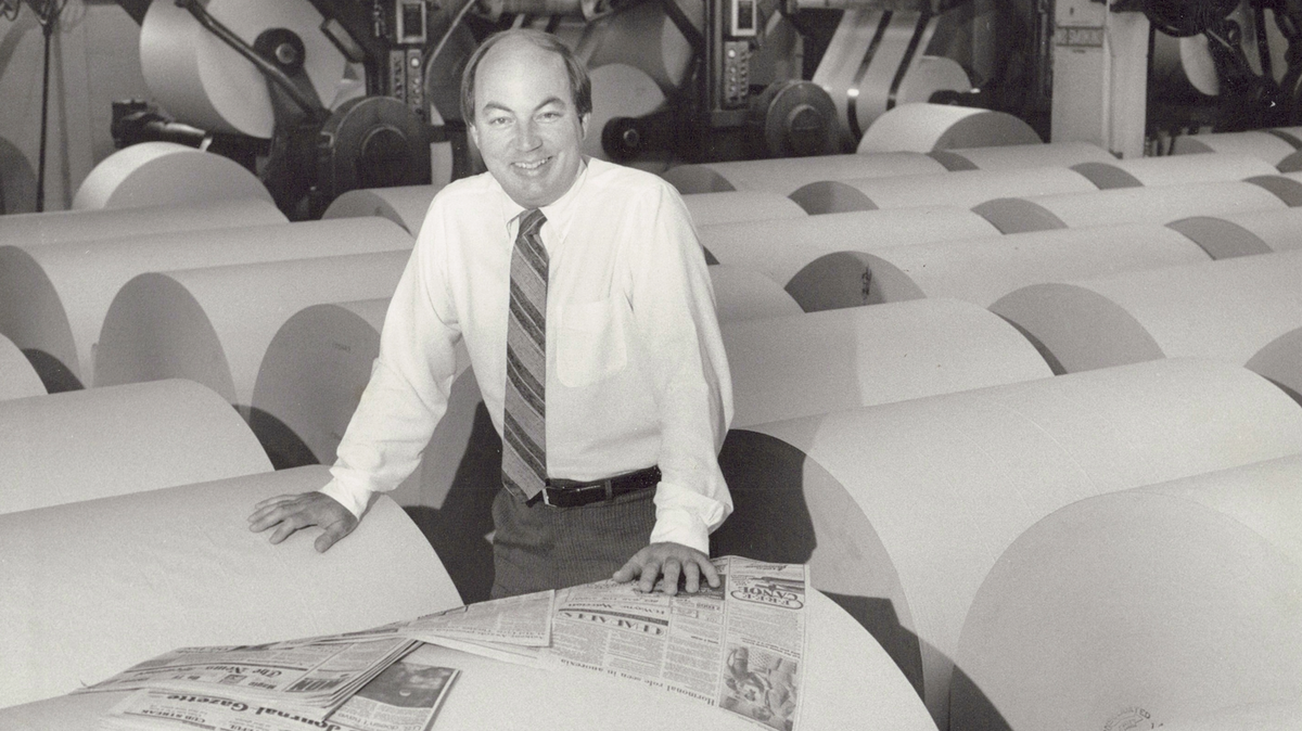 Phil de Montmollin at Fort Wayne Newspapers in Indiana in the early 1980s before returning to the Miami Herald in 1985.