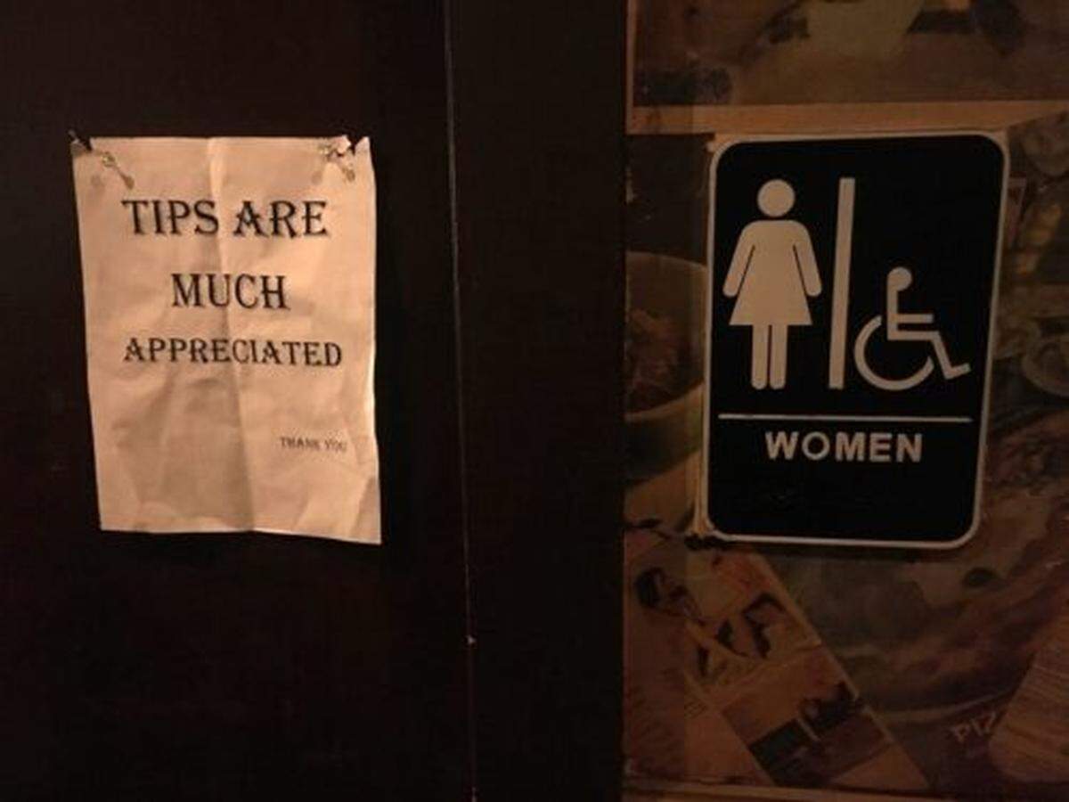 The women in Rachelle Salnave’s documentary work for only tips in the nightclub bathrooms in South Florida. (Photo courtesy of Rachelle Salnave)