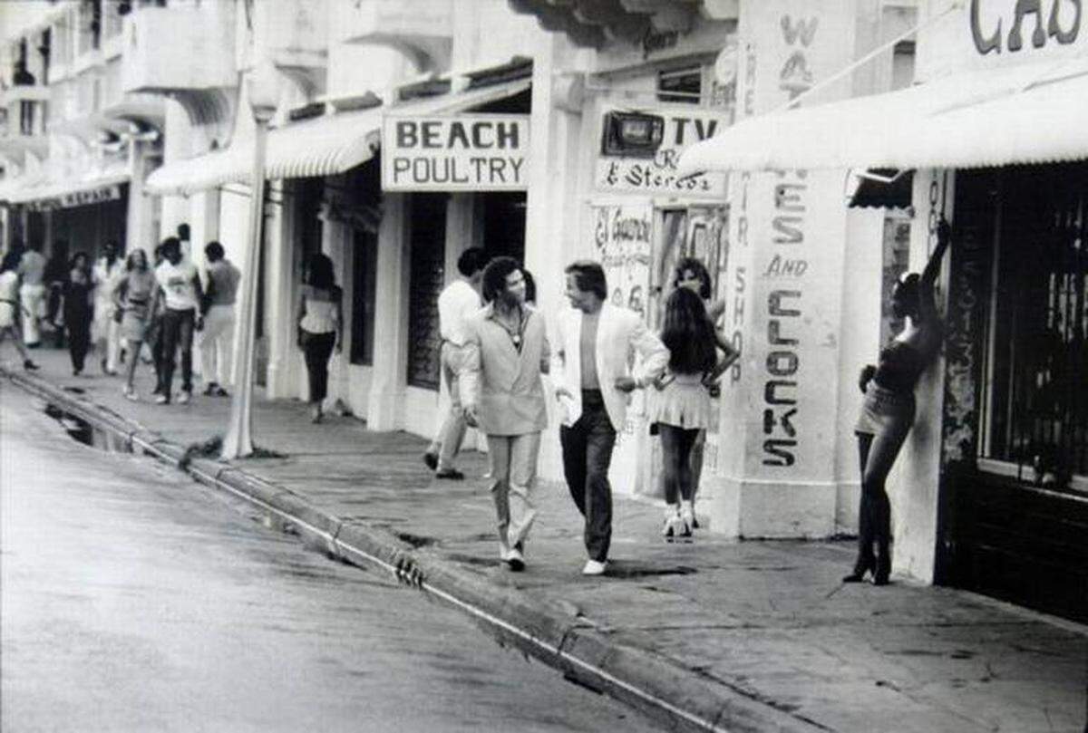 A shot on location for the show in the 1980s.