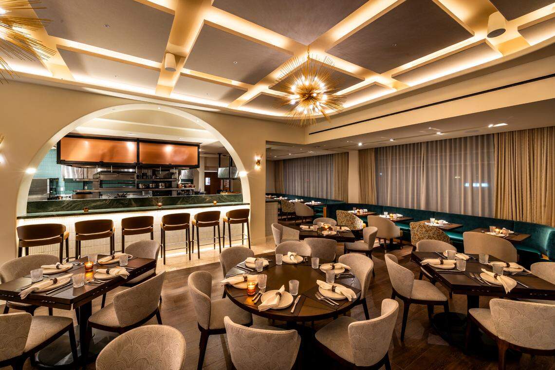 The interior of Daniel’s, a new steakhouse in Fort Lauderdale from the team at the upscale Italian restaurant Fiola in Coral Gables.