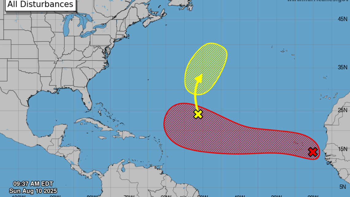 Two tropical systems are brewing in the Atlantic. Here’s what forecasters say