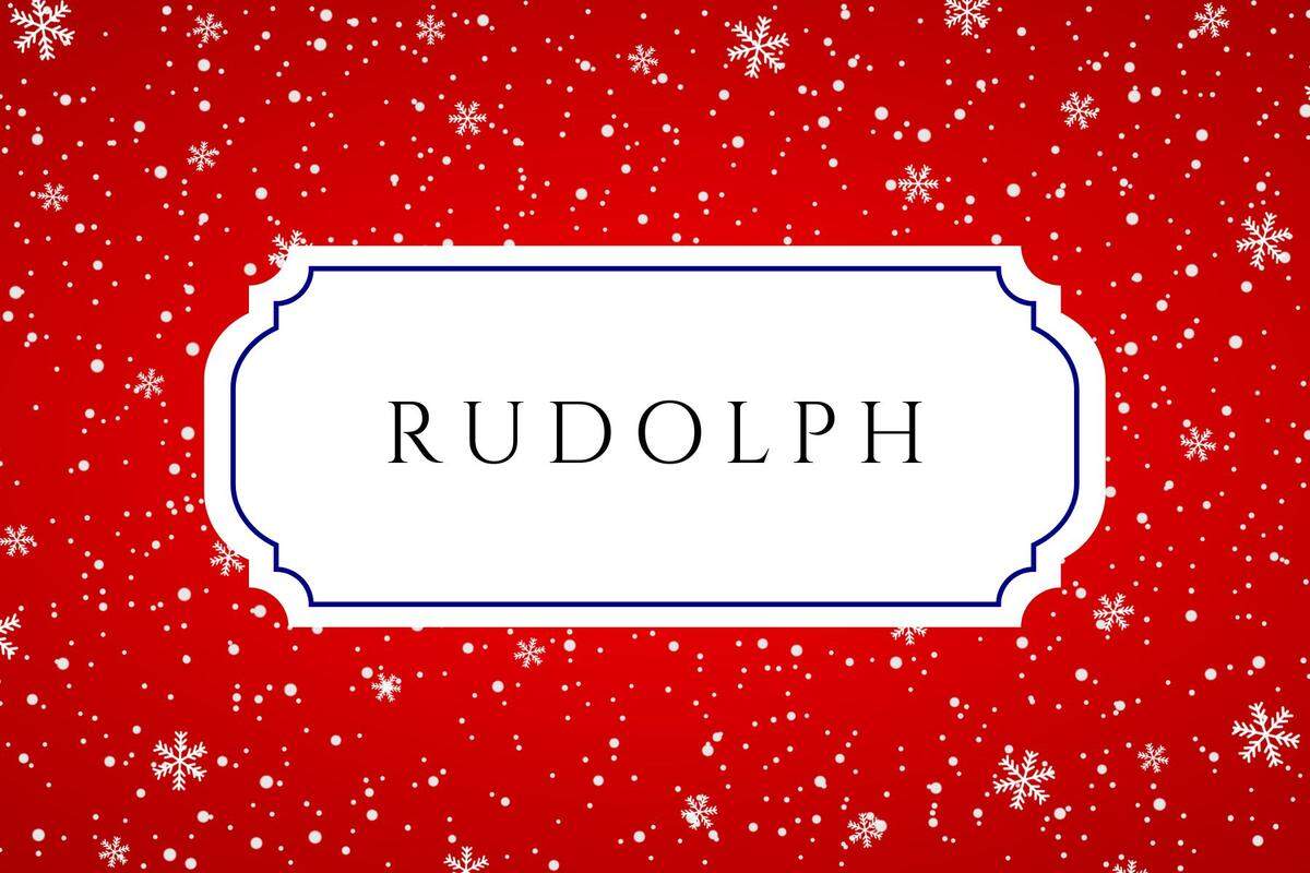 christmas baby names rudolph