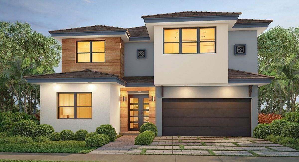 Artist rendering of one of the executive single-family homes at the Lennar Sartori development in Miami Lakes.