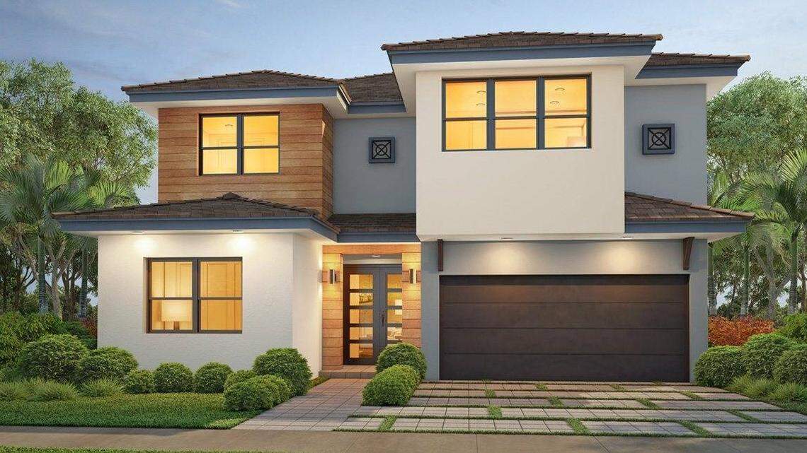 Artist rendering of one of the executive single-family homes at the Lennar Sartori development in Miami Lakes.