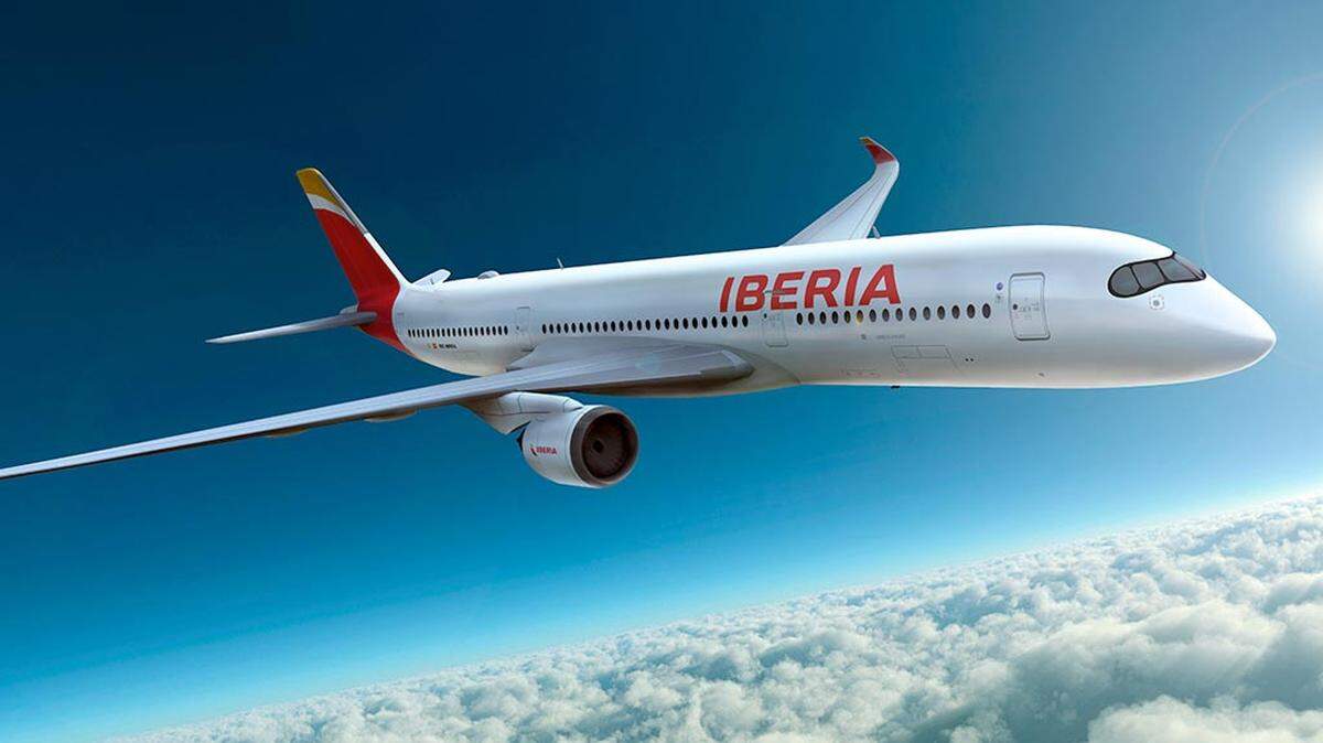An Iberia jet. 