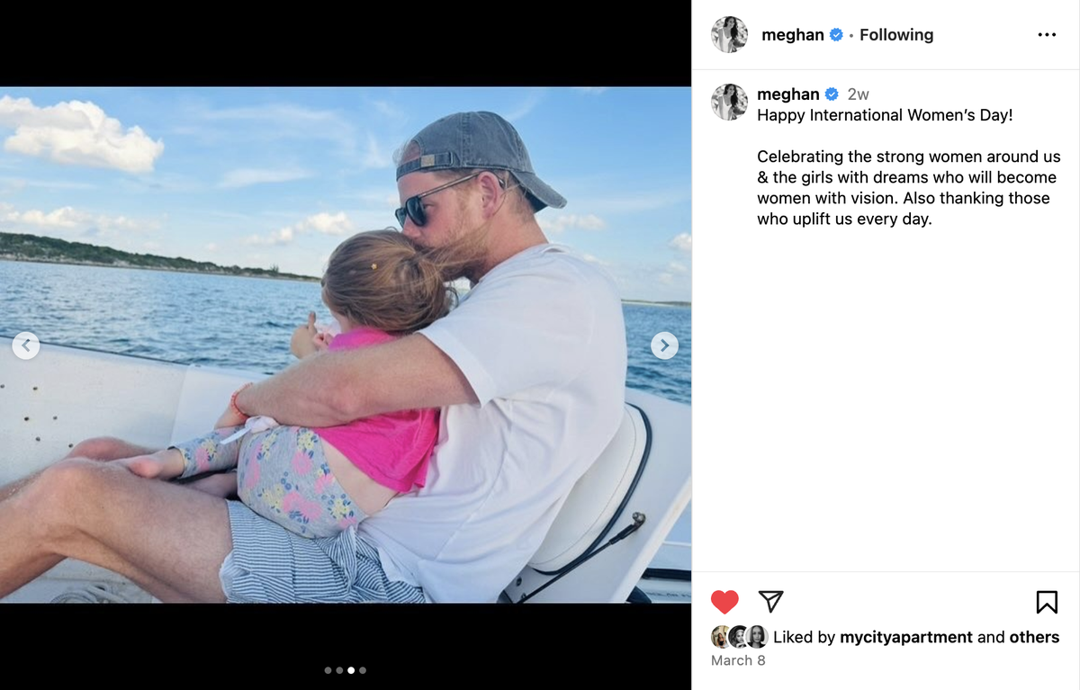 Prince Harry and Lilibet seen spending quality time together on a boat.