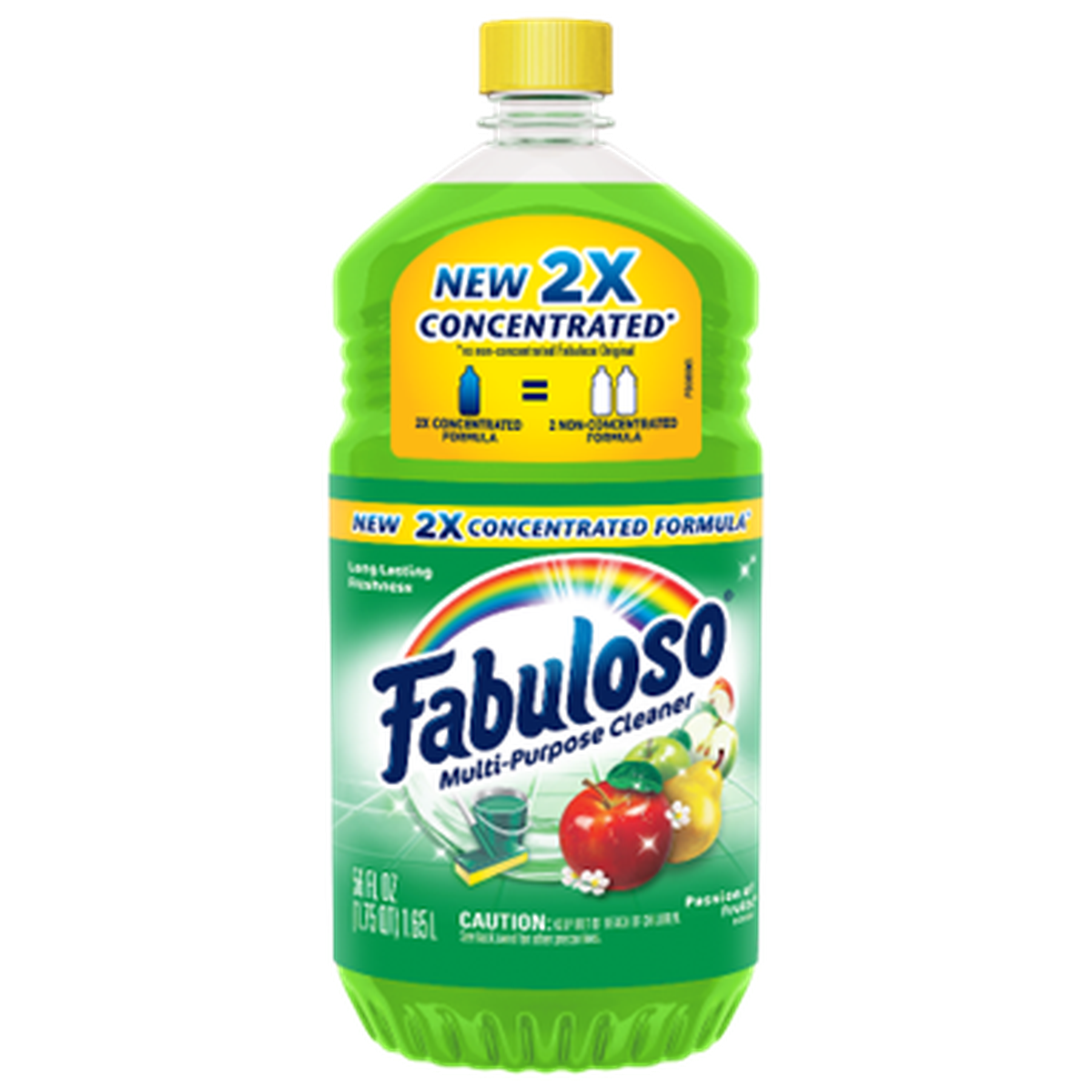 Fabuloso Multi Purpose Cleaner 2X Concentrated Formula, Passion of Fruit Scent