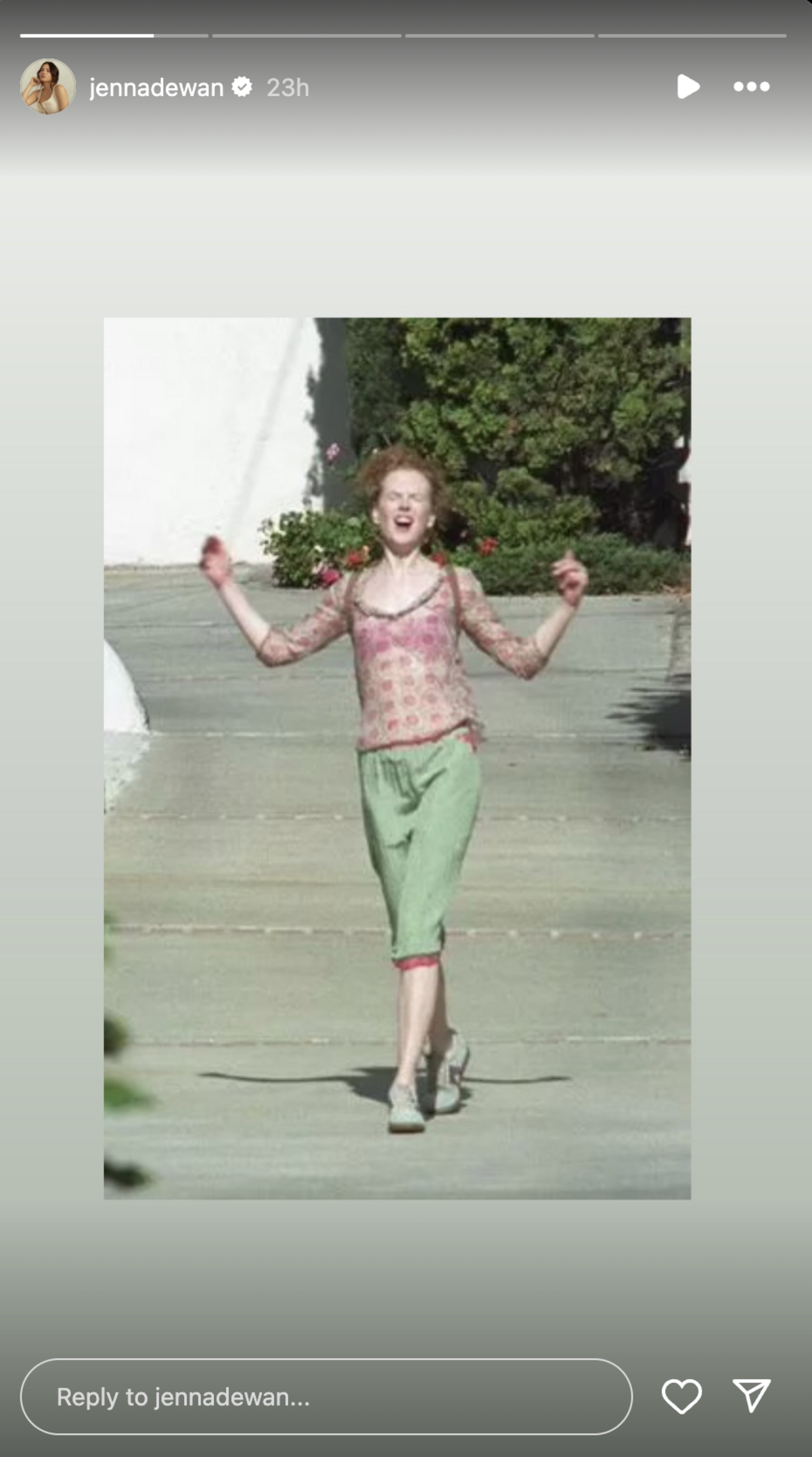 Jenna Dewan shared this now iconic image of Nicole Kidman after finalizing her divorce.