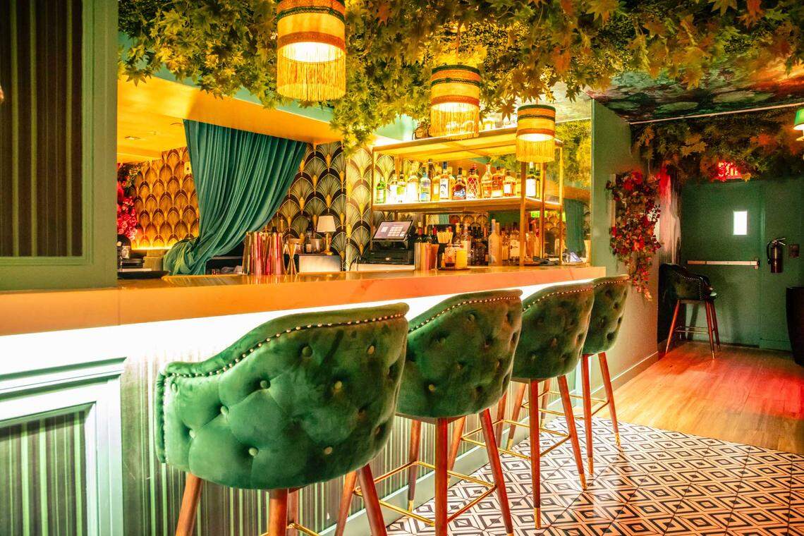 One of the bars at J’Adore in Miami Beach.