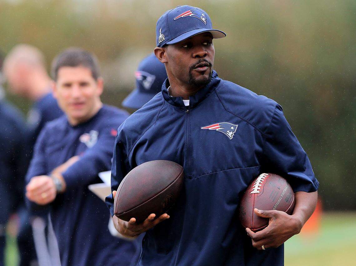 New England Patriots assistant Brian Flores is in line to become the Dolphins’ next head coach.