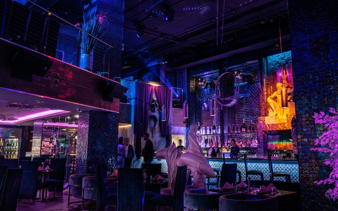 The VIPs get to sit upstairs and judge you at Wet Miami in Brickell.