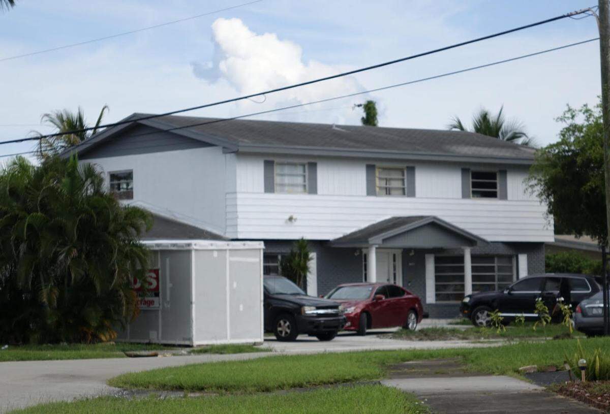 The house in North Miami-Dade owned by the family of State Sen. Daphne Campbell. Her son, Gregory Campbell, was supposed to remain in the house as part of his probation for Medicaid fraud.  He was arrested Wednesday after corrections officers said he was not at the house.