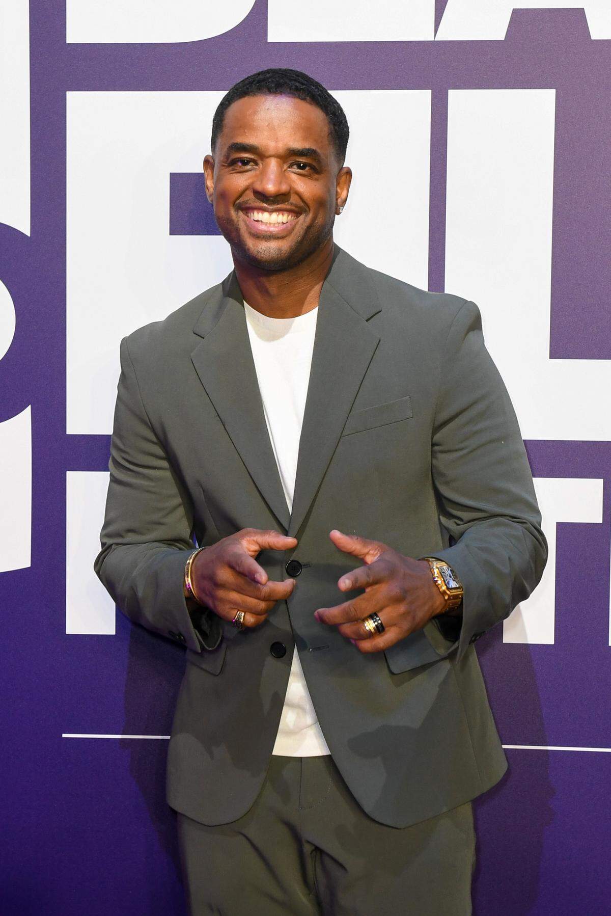Larenz Tate walks the red carpet of the opening night of the American Black Film Festival. He, along with “Love Jones” co-star Nia Long, is an ABFF Ambassador and will be in conversation with Long about the film on Saturday.