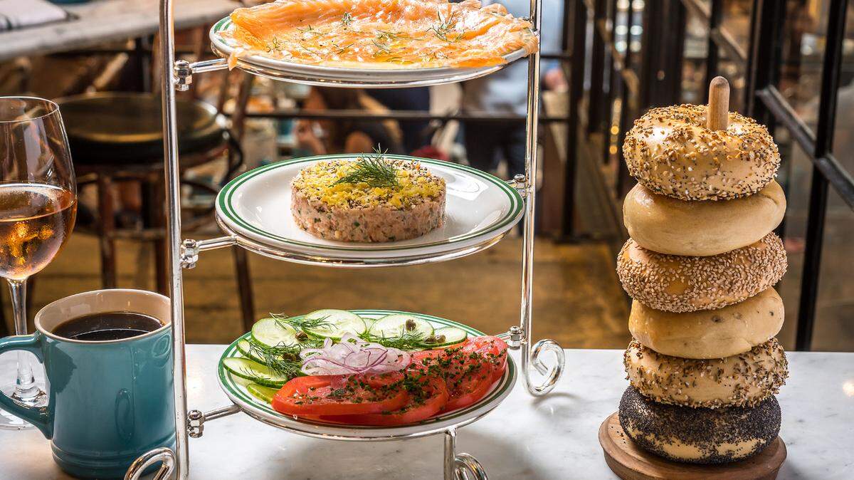 Sadelle’s Tower is the centerpiece dish at the new Sadelle’s in Coconut Grove.