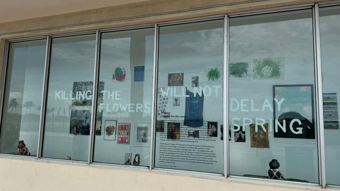 Artists add pro-Palestinian art to Walgreens installation to protest a Miami nonprofit