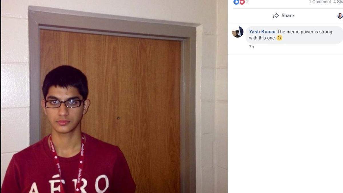 Nishal Kiran Sankat’s Facebook post from May 2017. Sankat has been accused by Melbourne police of trying to steal an airliner at Orlando Melbourne International Airport on Sept. 20, 2018.