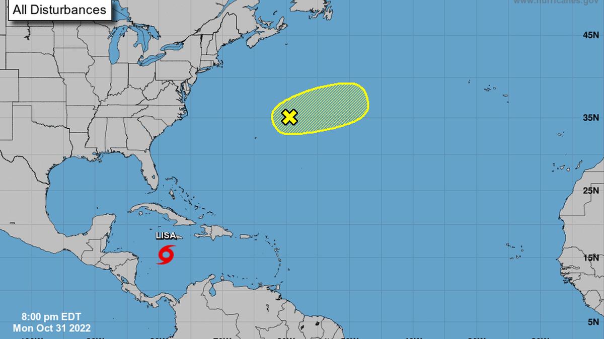 Forecasters are watching Tropical Storm Lisa and a disturbance in the Atlantic.
