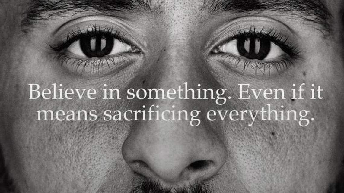 Nike made controversial football player Colin Kaepernick the centerpiece of its ad campaign commemorating the 30th anniversary of the company’s “Just Do It” slogan.