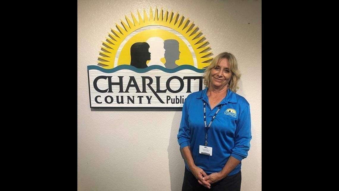 Charlotte County bus attendant Kathleen Richardson is credited with saving a toddler’s life, after he fell into a swimming pool, school district officials say.