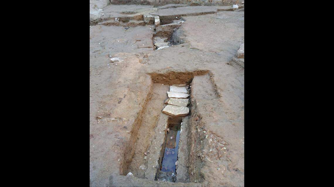 Numerous pipelines for removing rain and waste water were discovered, officials said.