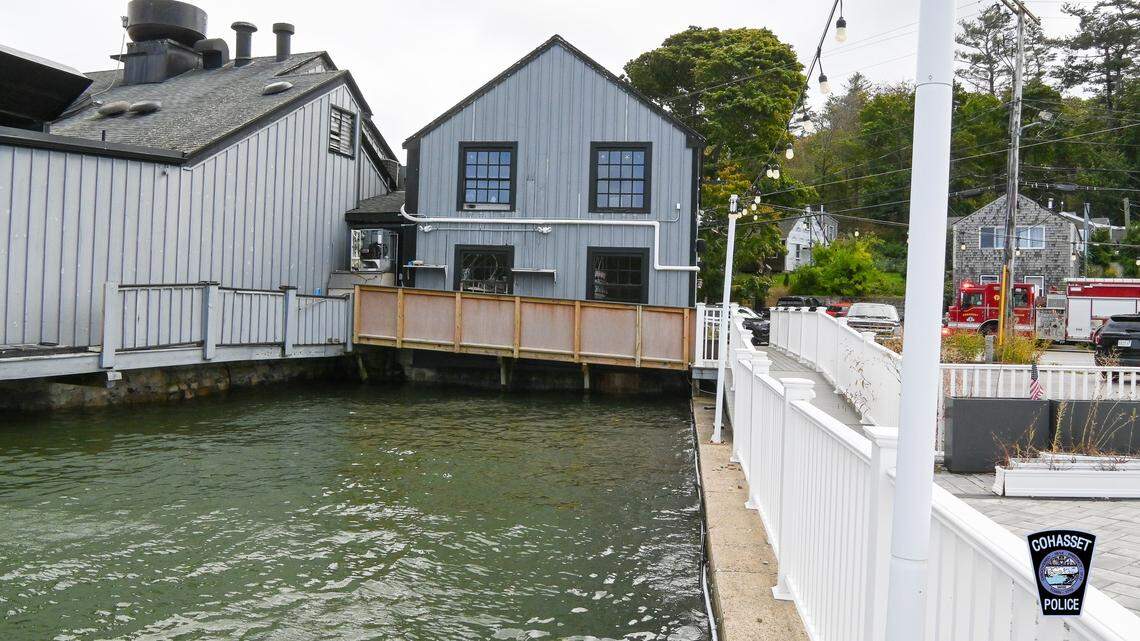 Authorities responded to a construction site where a man was trapped in a pit full of water in Cohasset, Massachusetts, police said.