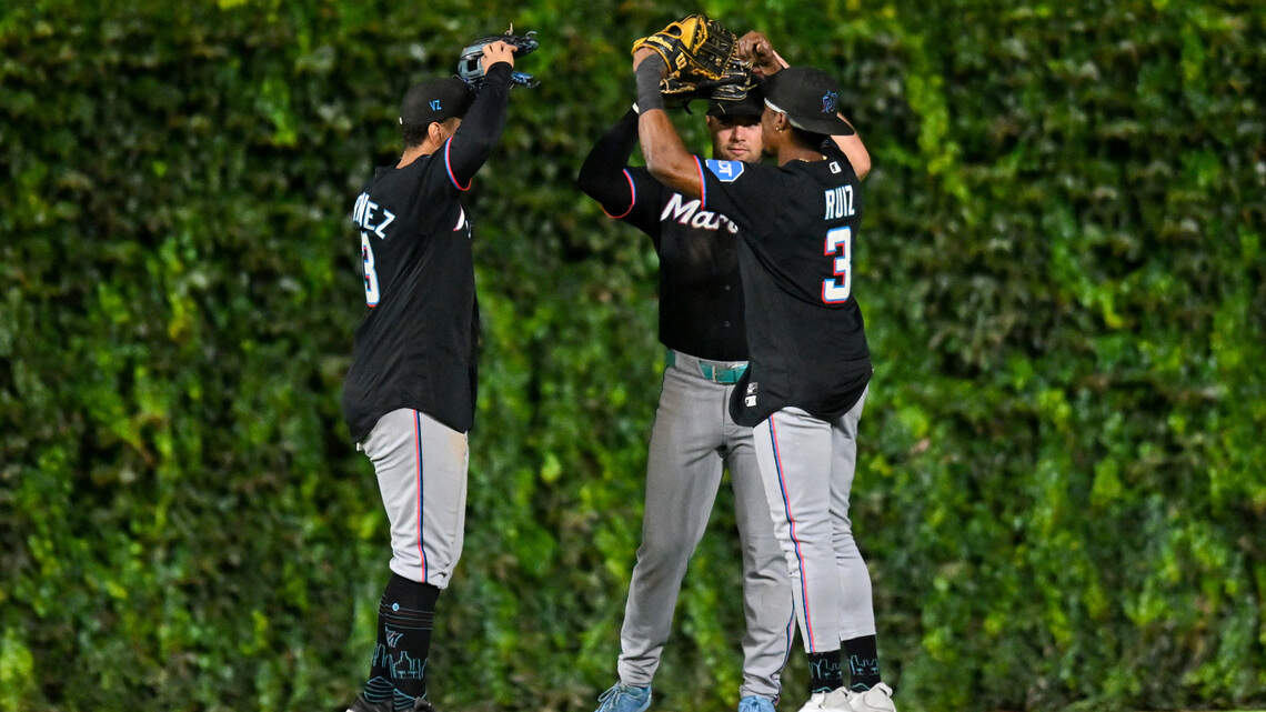 Griffin Conine’s timely hit pushes Marlins past Cubs in 12 innings