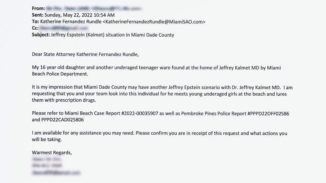 Letter from Tara’s mother to state attorney Rundle.