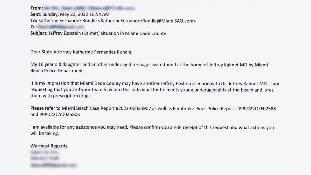Letter from Tara’s mother to state attorney Rundle.