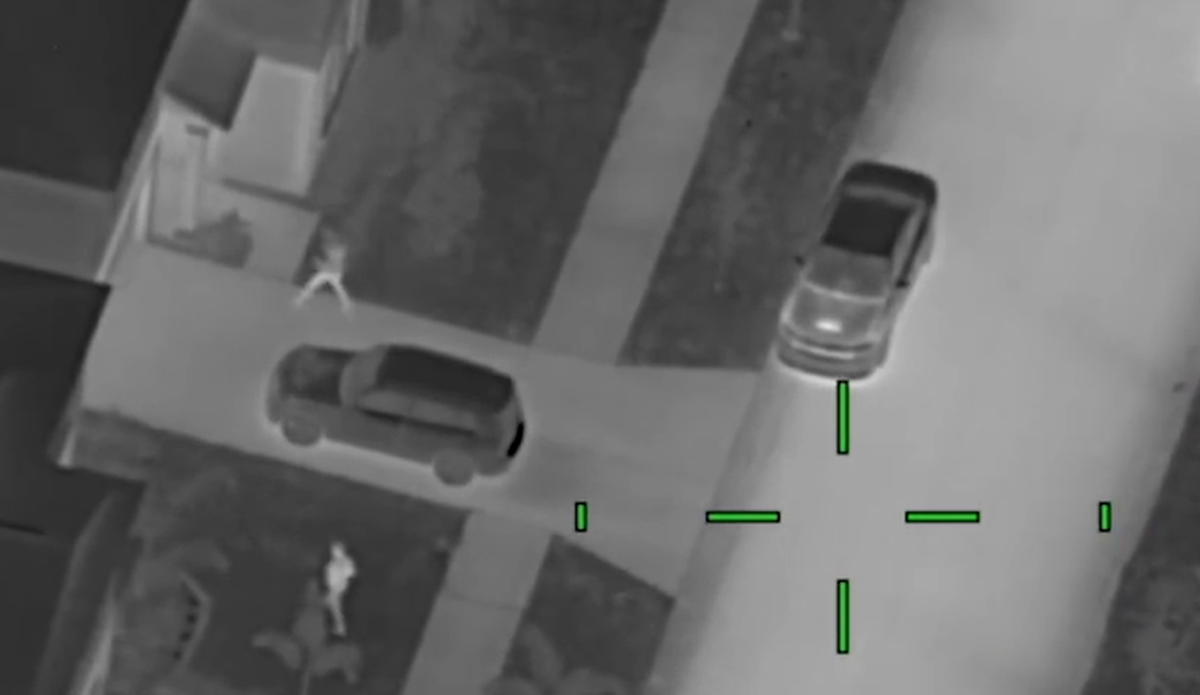 This shows the moment two of the men approached a home on Miller Creek Drive in the Cypress Creek neighborhood of Sun City Center, Florida, the Hillsborough County Sheriff’s Office says.