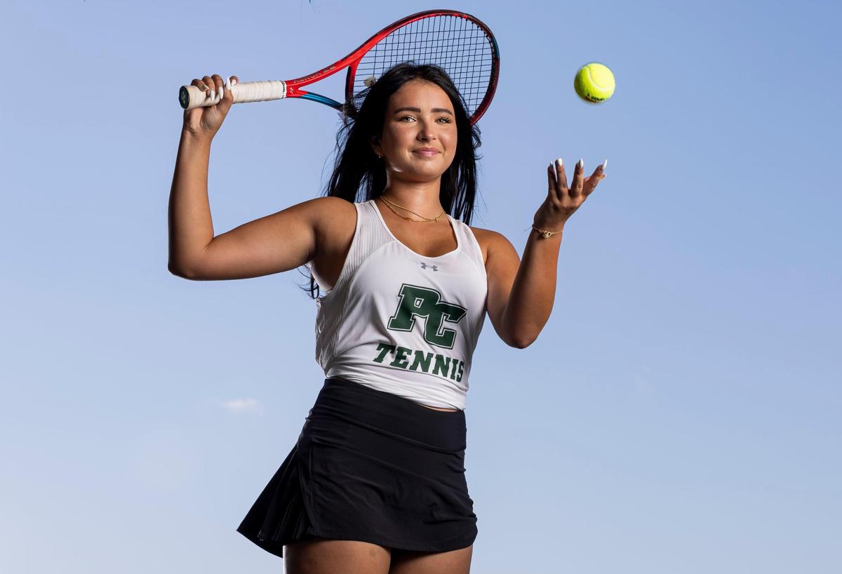 Bridget Chalich, Pine Crest School, Tennis. All-Broward players photographed at Brian Piccolo Sports Park on Thursday, May 8, 2025, in Cooper City, Fla.