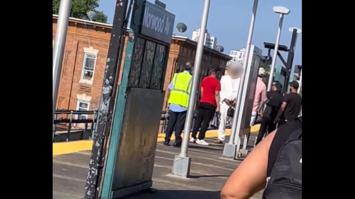 A man was arrested after police said he attacked a 20-year-old woman at a Brooklyn subway station, causing bystanders to intervene.