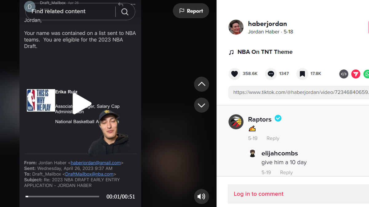 South Florida man Jordan Haber, a lifelong Miami Heat fan, entered the 2023 NBA Draft despite never playing college, high school or middle school basketball. The draft is scheduled for Thursday, June 22, 2023 in New York City.
