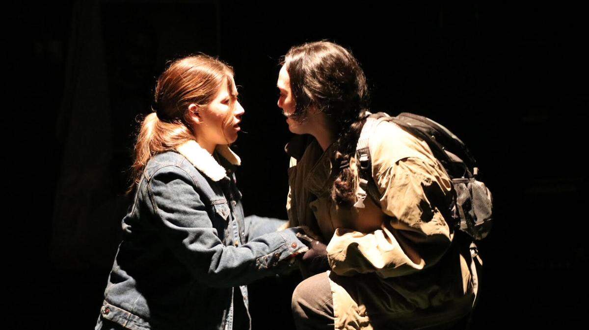 Jessica Calle as Ivy and Sara Jarrell as Hazel in Riley Elton McCarthy’s “Ragweeds”getting its premiere by LakehouseRanchDotPNG at Main Street Playhouse in Miami Lakes through Sunday, Oct. 13.