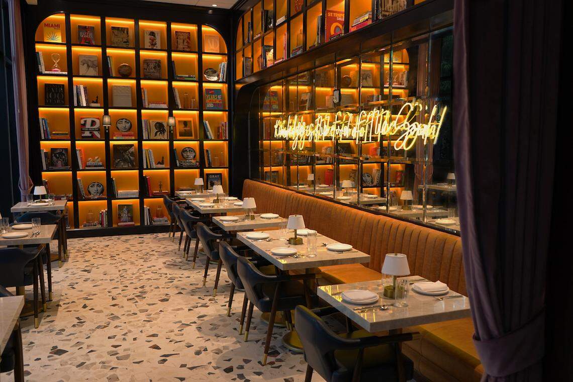 The private dining room at Orno, a new Niven Patel restaurant at the Thesis Hotel in Coral Gables