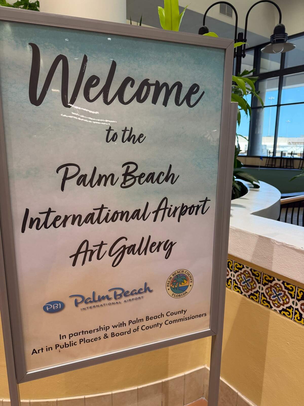 A Palm Beach International Airport sign. Soon, all signs will say Trump International.