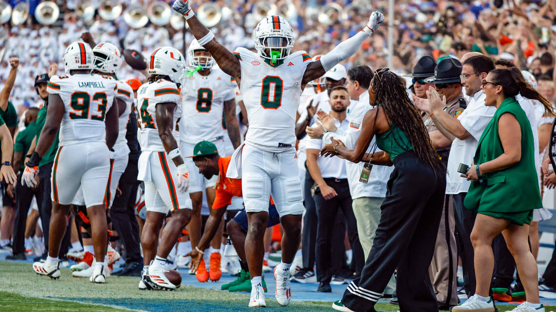 Miami Hurricanes make big jump in AP top 25 poll after season-opening win over Florida