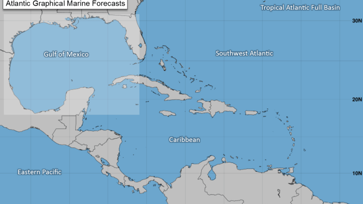 National Hurricane Center map of the Atlantic on Friday, Dec. 9, 2022, is clear.