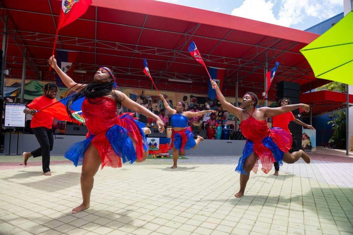 A cultural dance team performs in the courtyard of the Little Haiti Cultural Center during last year’s festival. More than just a book fair, the Little Haiti Book Festival is a celebration of diverse cultural expressions, including music and dance. 
