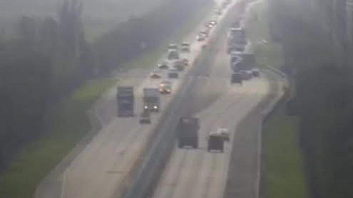 Southbound traffic backs up on the 18 Mile Stretch of U.S. 1 heading toward the Florida Keys Thursday morning, Jan. 18, 2024.