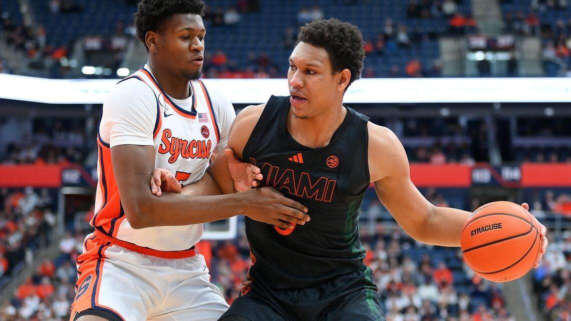 Malik Reneau posts 20 as Miami Hurricanes top Syracuse 85-76 on the road