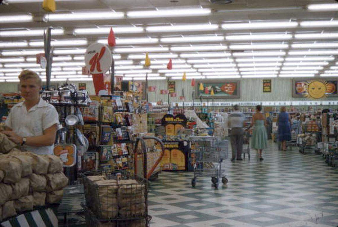 The inside of a Sarasota Publix in 1958.