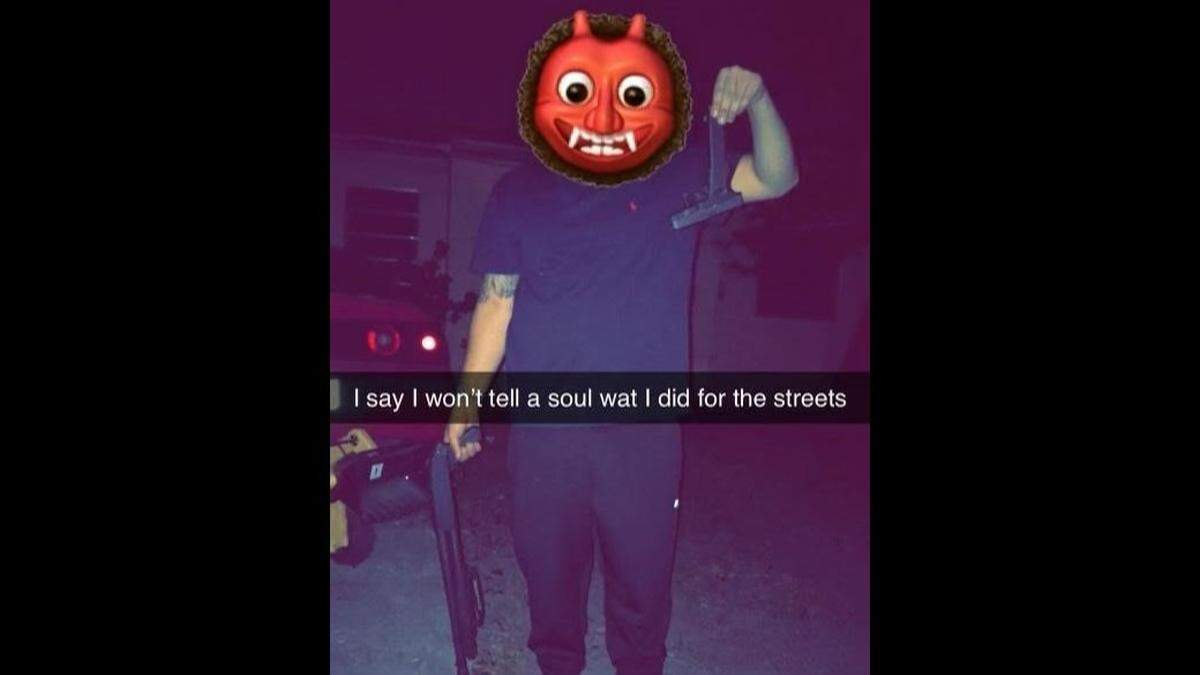 An Instagram photo posted by Marcos Martin-Morgado that led to his conviction for attempted murder.