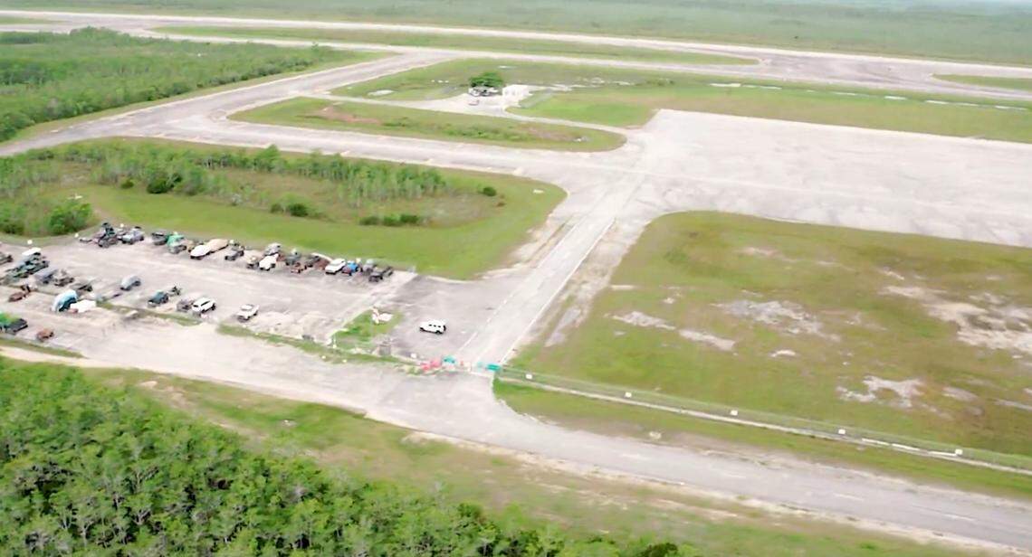 An aerial view of the Dade-Collier Training and Transition Airport site.