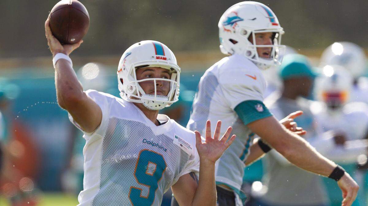 David Fales can lock down the Dolphins’ backup quarterback job with a good preseason.