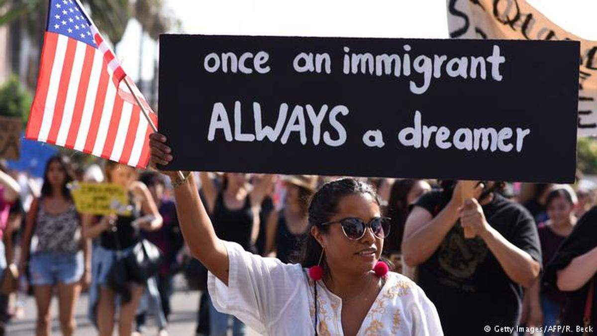 Una marcha en Los Ángeles para apoyar el programa DACA, que protege a los ‘dreamers’ de la deportación.
