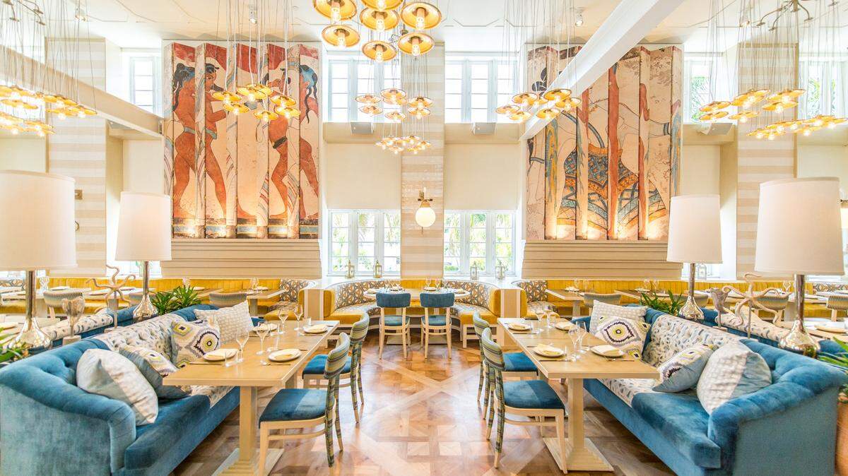 The interior of Byblos on Miami Beach.