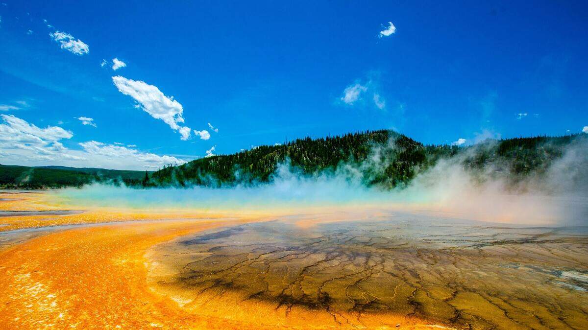 Yellowstone National Park, seen above, was one of the top 25 most visited national parks in 2021.