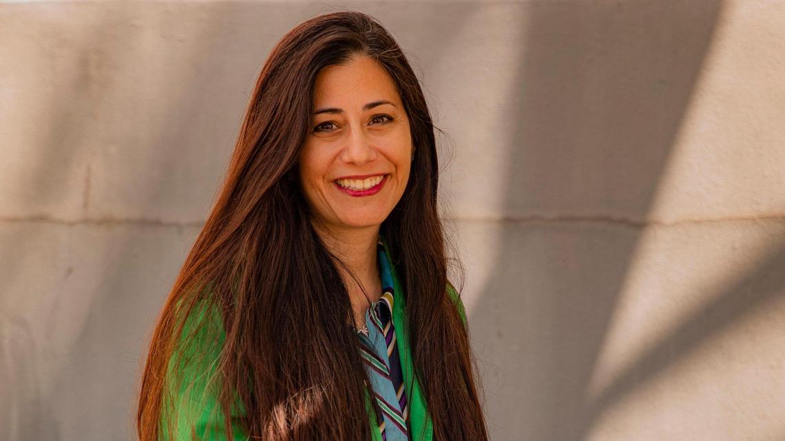 Portrait of Micky Steinberg on Monday, June 13, 2022 in Miami Beach, Fla. Steinberg, a former Miami Beach commissioner, is unopposed in the election for Miami-Dade County Commission District 4 and will be taking that seat on Nov. 22.