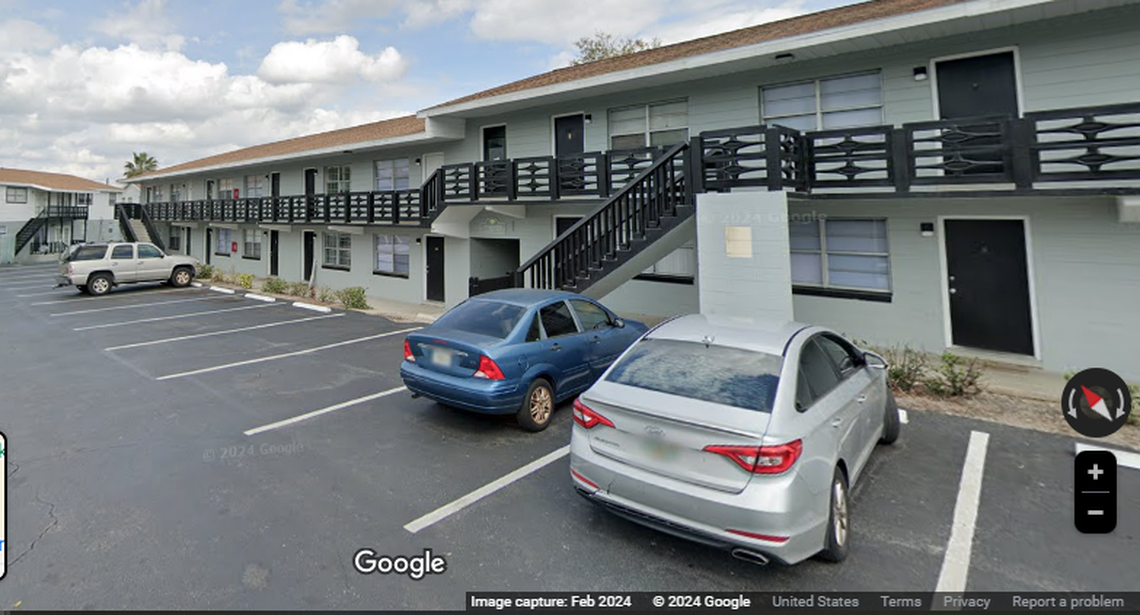 The brawl happened at the doorstep of an apartment in the 800 block of Gilmore Avenue in Lakeland, police say.